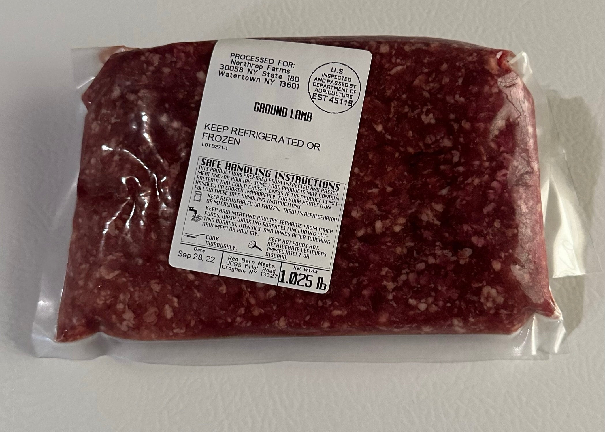 Ground Lamb Northrop Farms