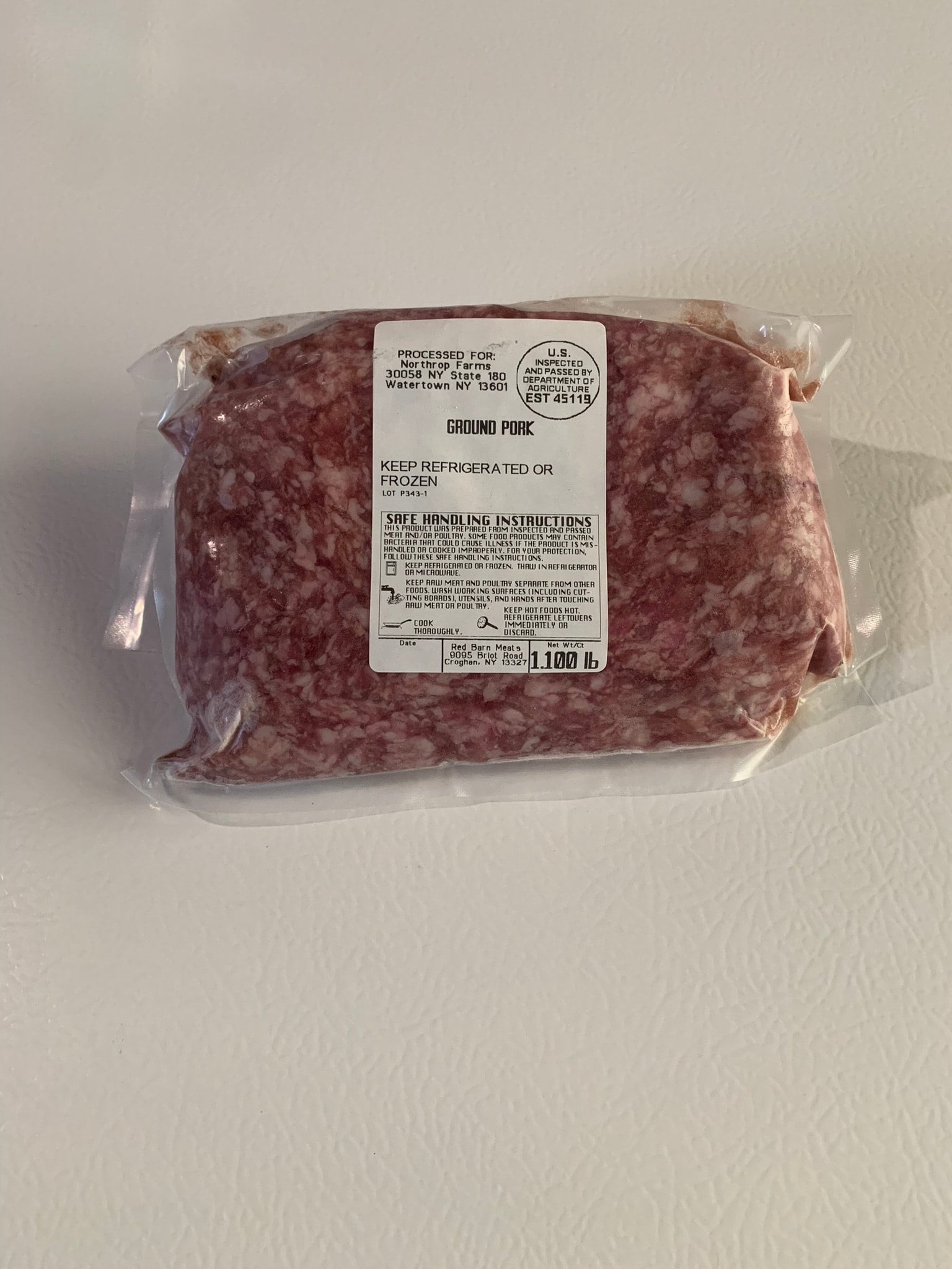Ground Pork Northrop Farms