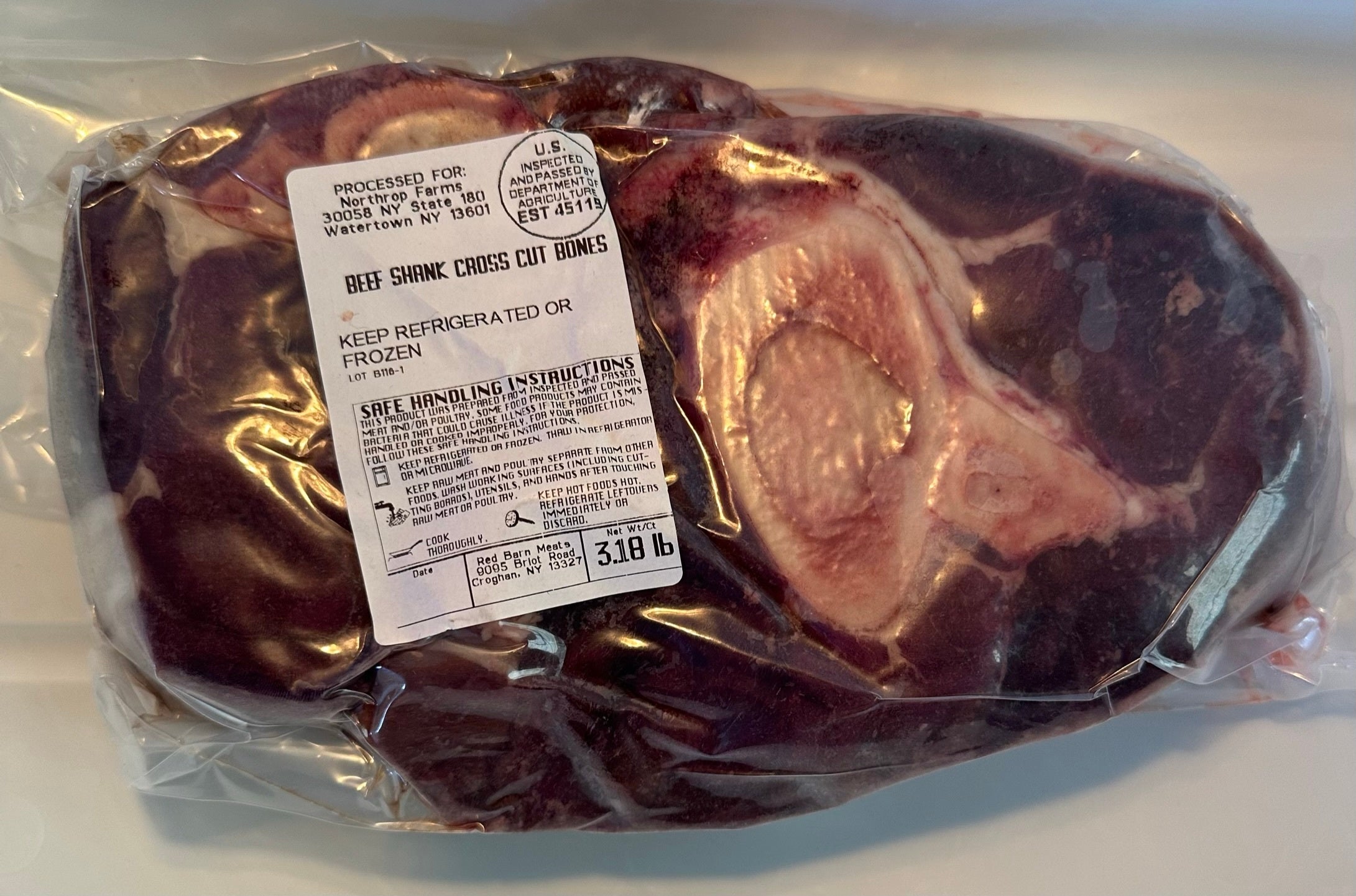 Beef Cross Cut Shanks Northrop Farms